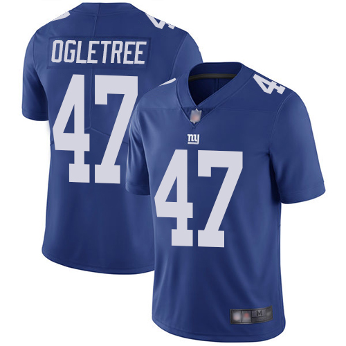 Men New York Giants #47 Alec Ogletree Royal Blue Team Color Vapor Untouchable Limited Player Football NFL Jersey